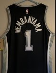 NBA 1 Victor Wembanyama Spurs Maillot noir